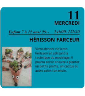 JUIN - Hérisson farceur