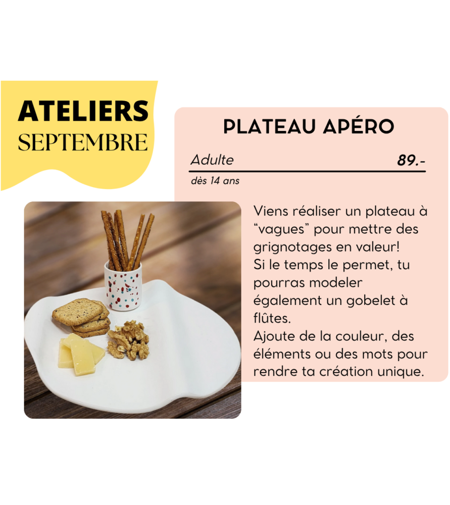 SEPTEMBRE - Plateau Apéro SEPTEMBRE - Plateau Apéro