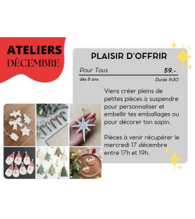 DÉCEMBRE - Plaisir d'offrir