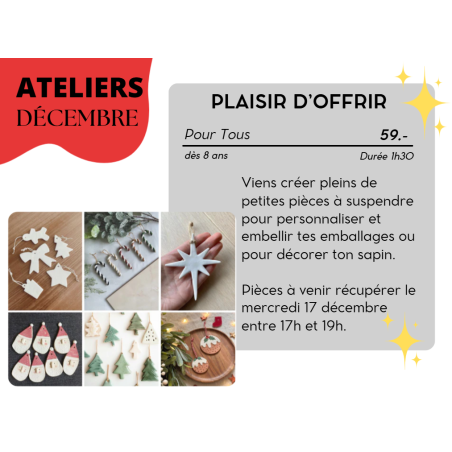 DÉCEMBRE - Plaisir d'offrir