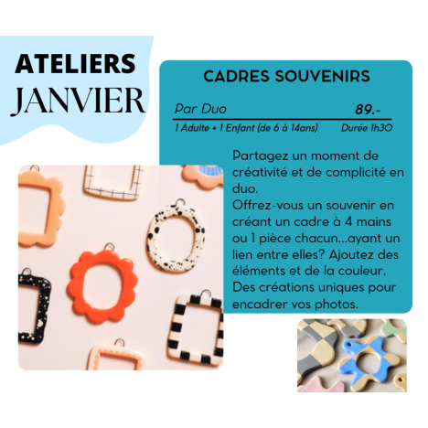 JANVIER - Cadres souvenirs en Duo