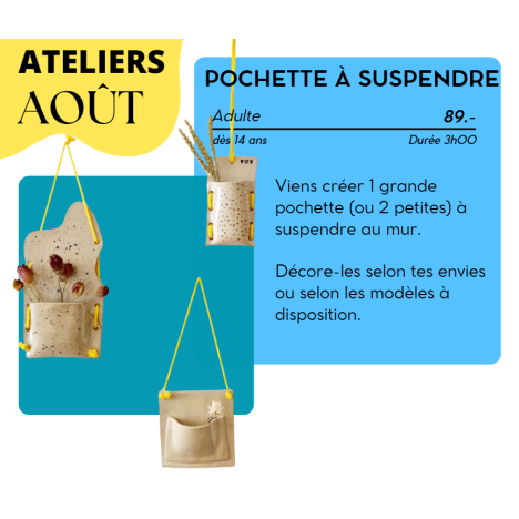 AOÛT 26 - Pochettes à suspendre