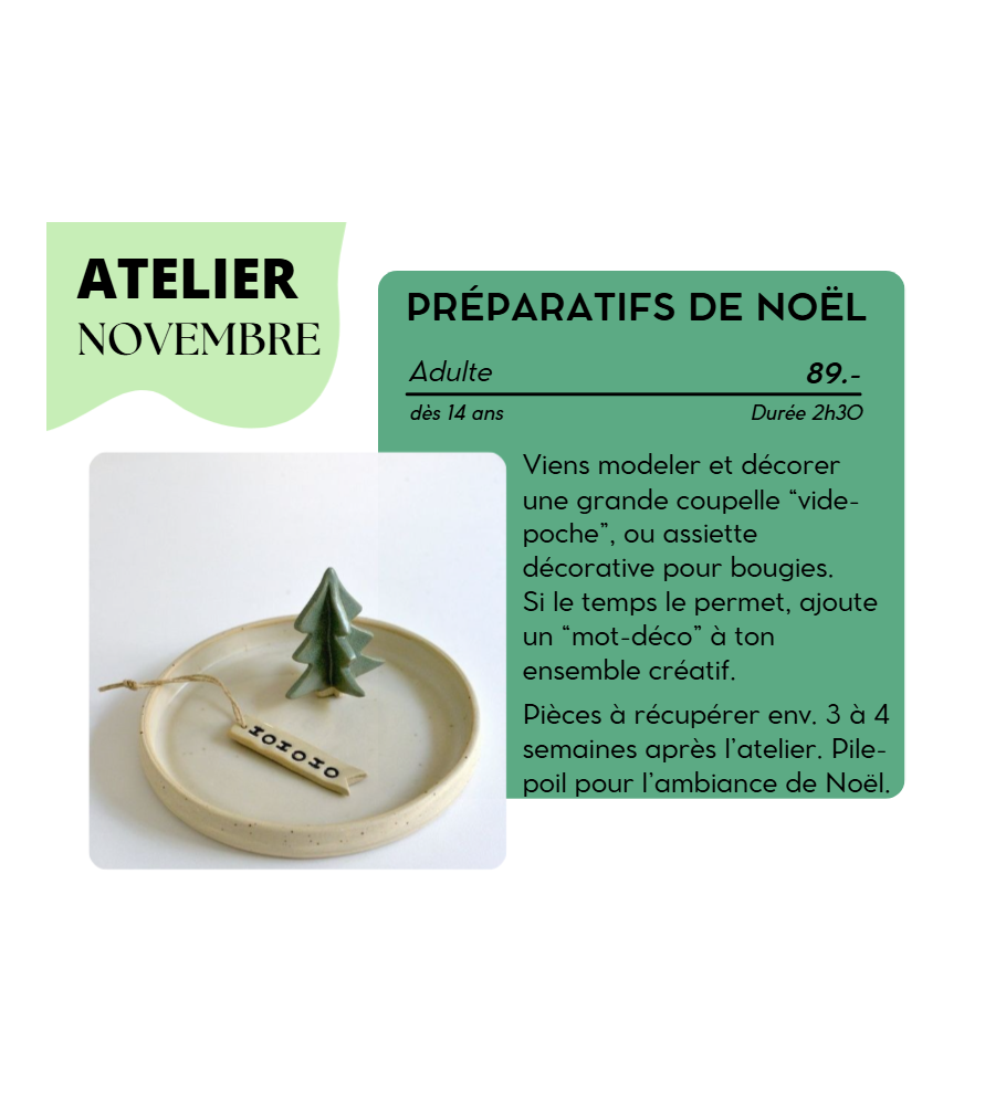 NOVEMBRE - Préparatifs de Noël