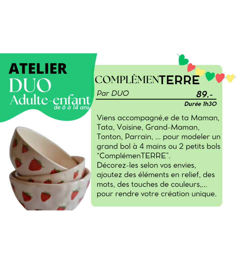 Atelier DUO Adulte-enfant